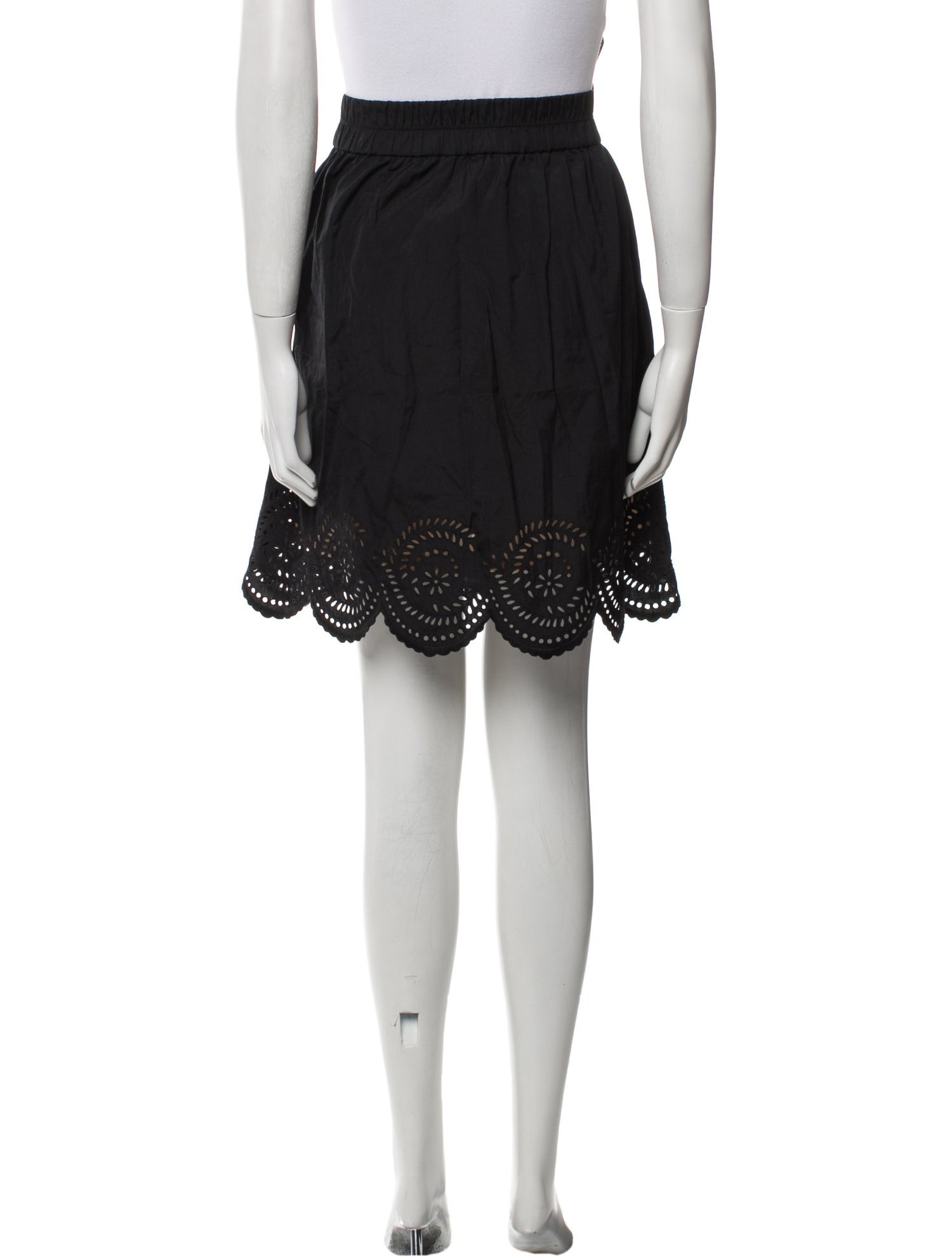 Marc Jacobs Eyelet Trim Knee-Length Skirt